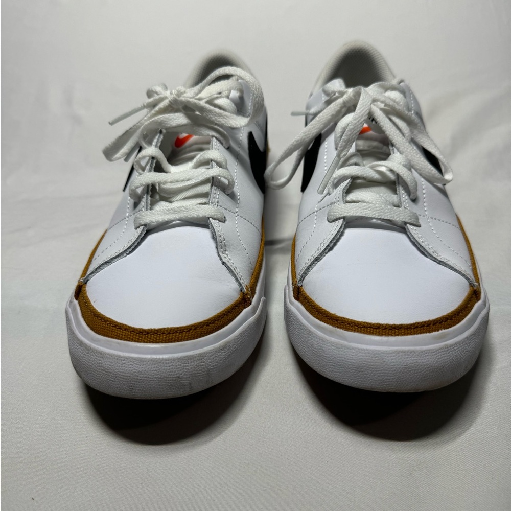 Nike Court Legacy Boys Athletic Leather Sneakers‎ White/Black, Size Y7